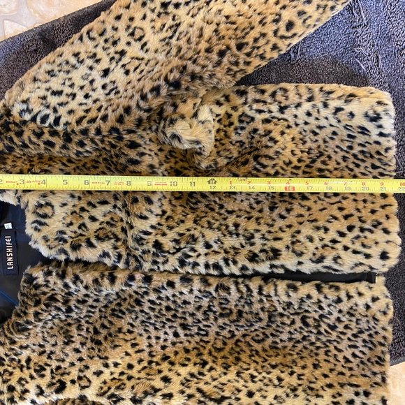 Lanshifei faux leopard fur jacket - Picture 4 of 6